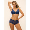 Biustonosz Push Up Abellia WE601702NOY niebieski