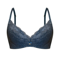 Biustonosz Charoltte Push Up BD39 lazurowy