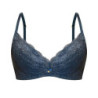 Biustonosz Charoltte Push Up BD39 lazurowy