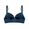 Biustonosz Charoltte Push Up BD39 lazurowy
